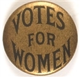 Votes for Women Black and Gold Celluloid