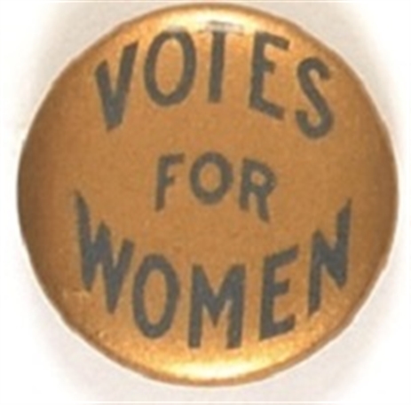 Votes for Women Blue and Gold Celluloid