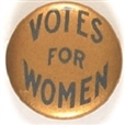 Votes for Women Blue and Gold Celluloid