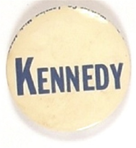 Kennedy Blue and White 1968 Celluloid