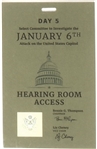 Access Badge for Jan. 6 Hearing