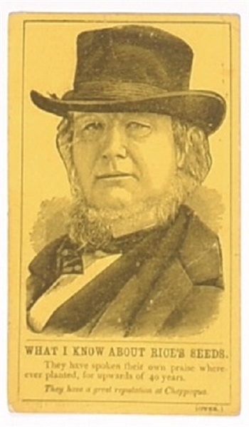 Greeley, Grant Rices Seeds Trade Card