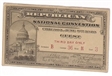 Cox 1920 Convention Ticket