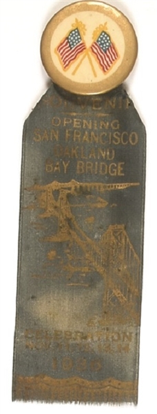 Golden Gate Bridge Opening 1936 Pin, Ribbon