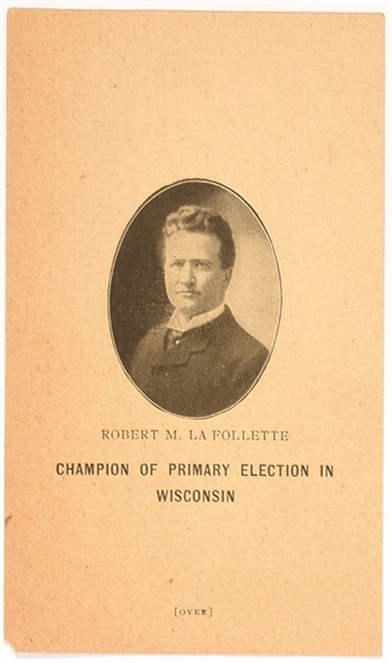 LaFollette Wisconsin Primary Election Card