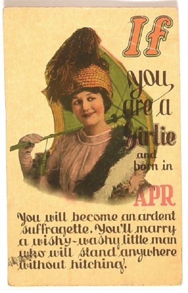 Suffrage Girlie Born in April