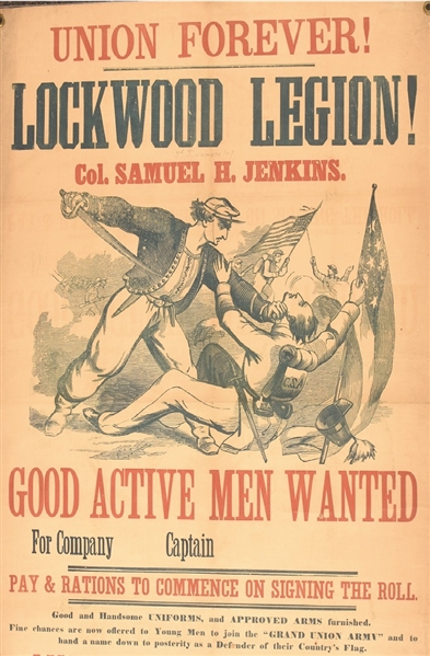 Lockwood Legion Civil War Recruiting Poster