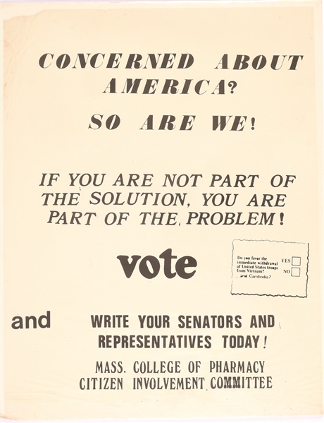 Massachusetts Anti Vietnam War Poster