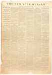 New York Herald 1861 Front Page