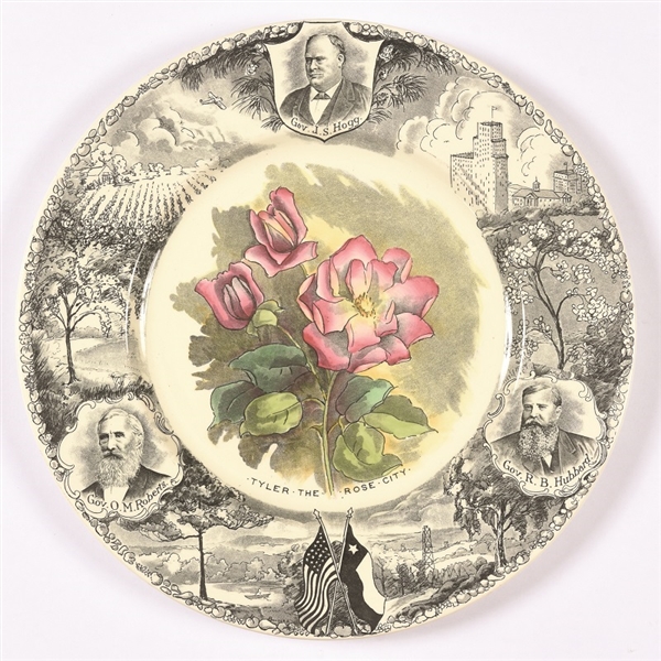 Gov. Hogg, Tyler the Rose City Plate