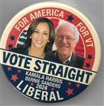 Harris, Sanders Vermont Vote Straight Liberal