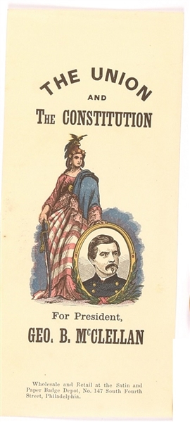 McClellan Union and Constitution Ribbon