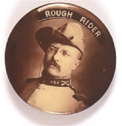 Roosevelt Sepia Rough Rider Pin