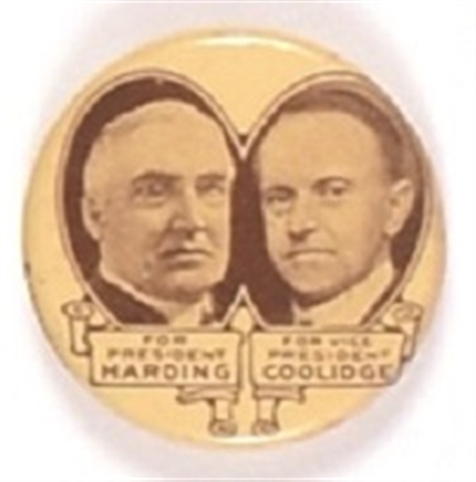 Harding, Coolidge Rare Jugate