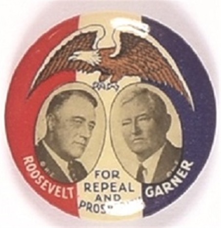 Roosevelt and Barkley for Repeal and Prosperity