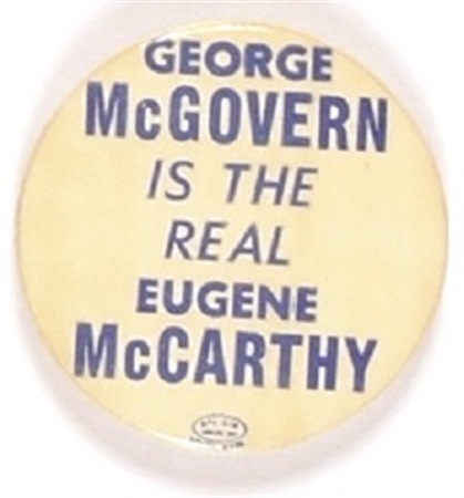 George McGovern is the Real Eugene McCarthy