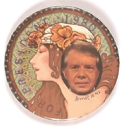 Jimmy Carter Art Nouveau Pin