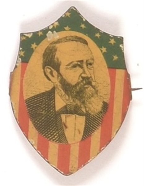 Benjamin Harrison Litho Shield