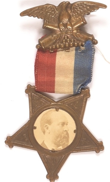 Garfield Brass Star Badge