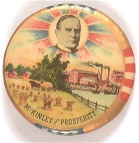 William McKinley Prosperity Pin