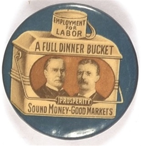 McKinley, TR Blue Dinner Bucket