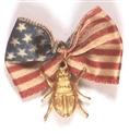 Gold Bug Stickpin and Flag