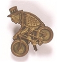 McKinley Gold Bug on Bicycle Stickpin