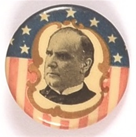William McKinley Stars, Stripes Celluloid