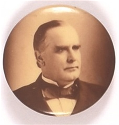 William McKinley Sepia Celluloid