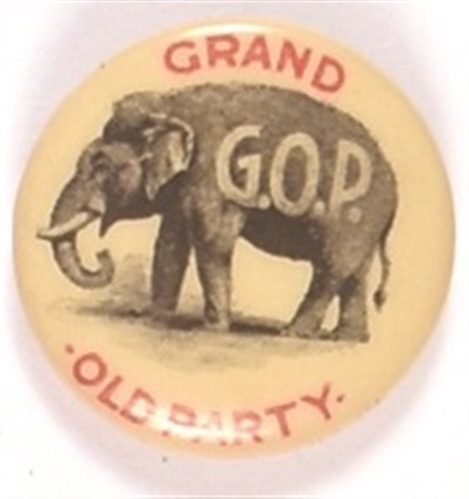 Grand Old Party Elephant Pin