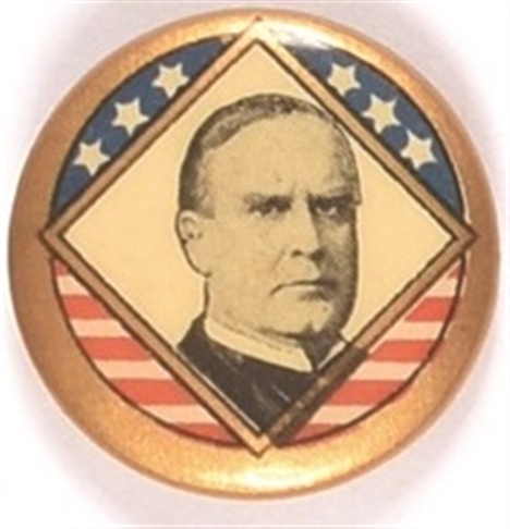 William McKinley Diamond Celluloid