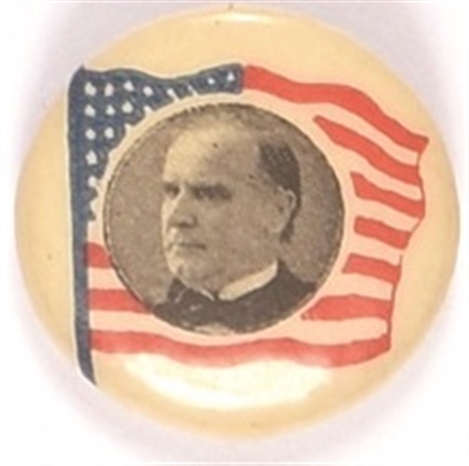 William McKinley Flag Celluloid
