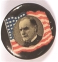 McKinley Flag Celluloid, Black Background