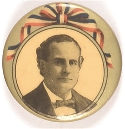 William Jennings Bryan Ribbon Design Pin