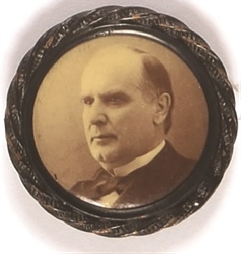 McKinley Framed Sepia Celluloid