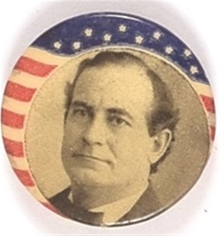 William Jennings Bryan Stars, Stripes Pin