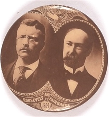 Roosevelt, Fairbanks Scarce Sepia Jugate