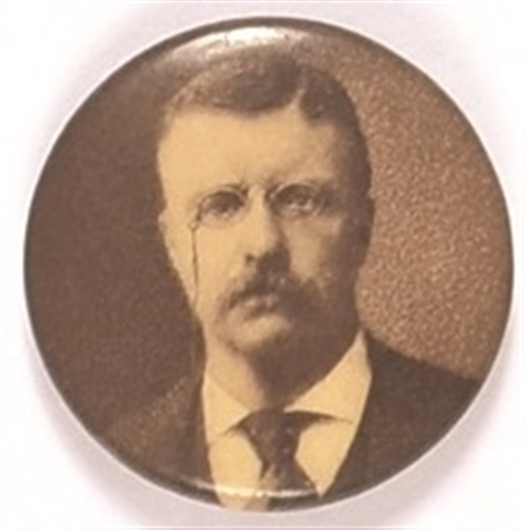 Theodore Roosevelt Celluloid Pin