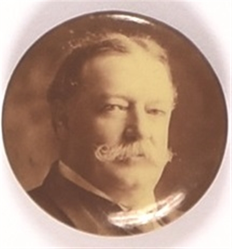 William Howard Taft Sepia Celluloid