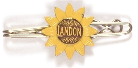 Alf Landon Sunflower Tie Bar