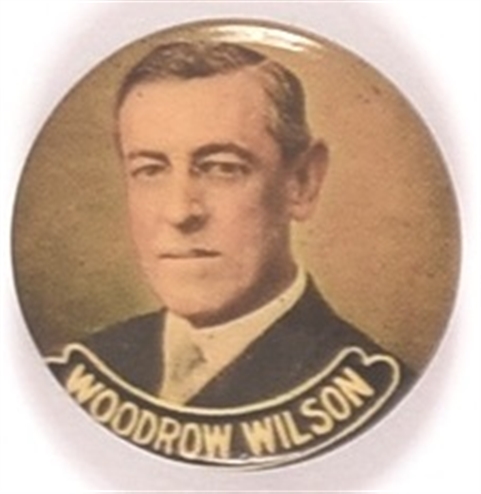 Woodrow Wilson Multicolor Celluloid