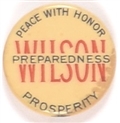 Wilson Peace With Honor