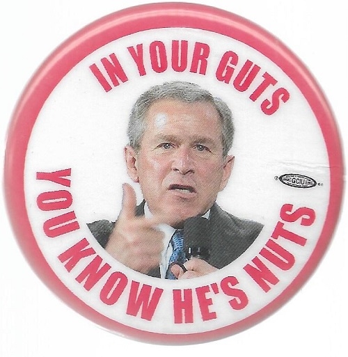 Bush in Your Guts You Know Hes Nuts 