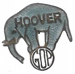 Hoover Enamel Elephant Pin 