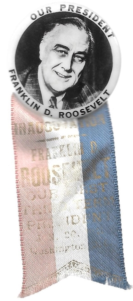 FDR Our President, Inaugural Ribbon 