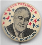 Roosevelt Our President Stars Pin 