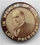 McKinley Memorial Pin 