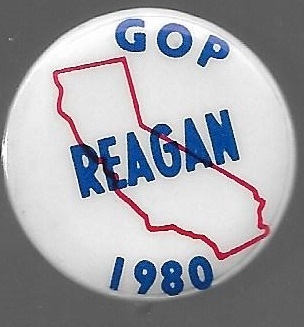 Reagan California 1980 Pin 