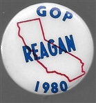 Reagan California 1980 Pin 