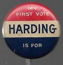 My First Vote is for Harding 